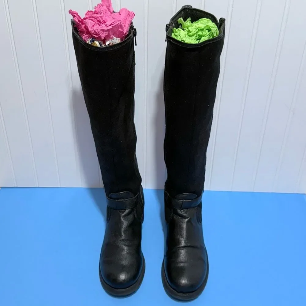 Baretraps Knightley Black Tall Riding Boots Size 6.5M